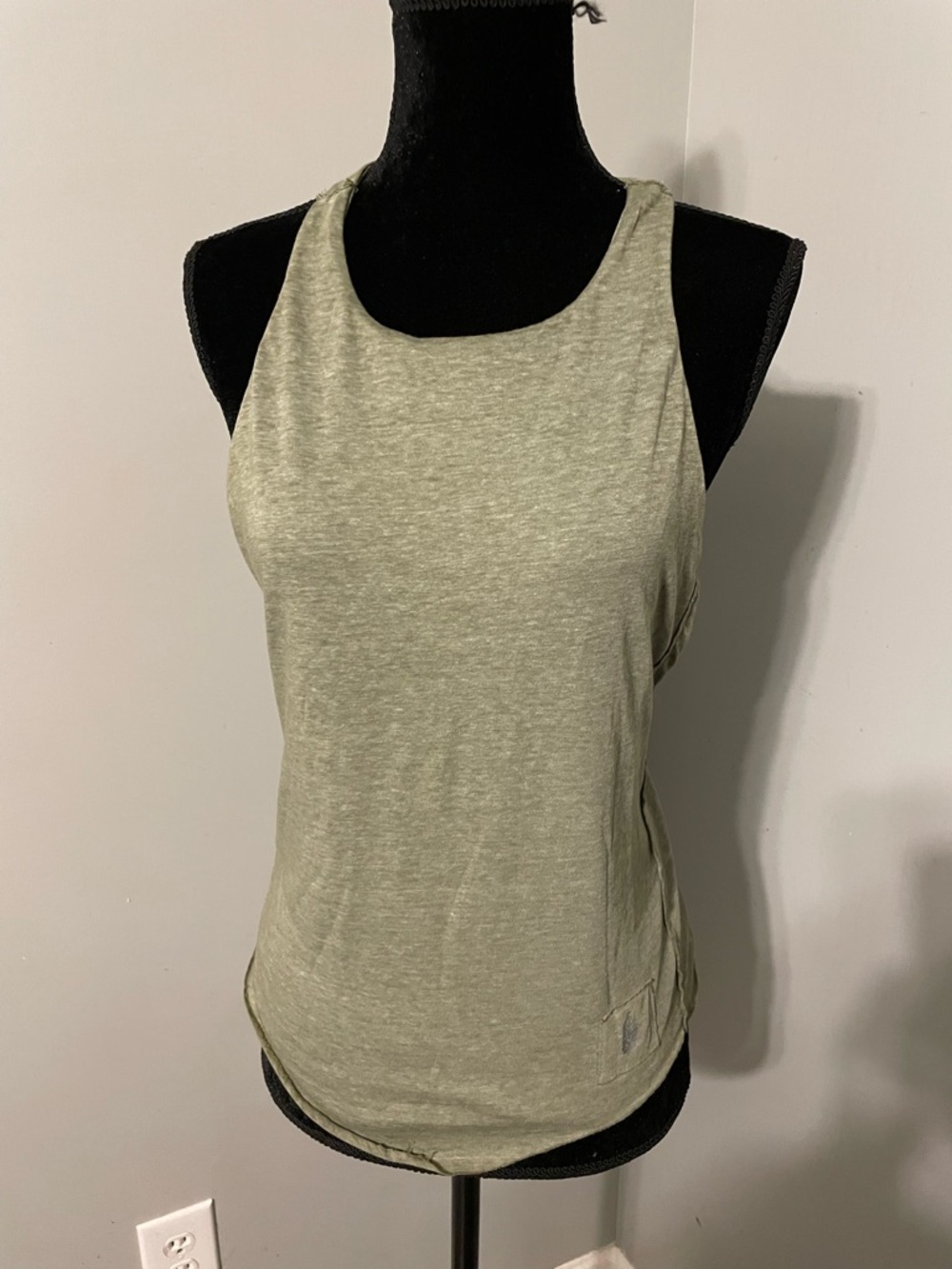 Free People Movement Olive Green Racerback Tank Top